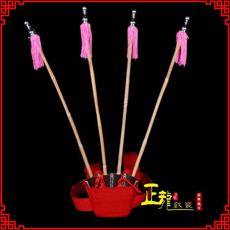 琼海戏装戏曲用品靠旗男女大靠 靠板 正宗牛皮旗杆旗架