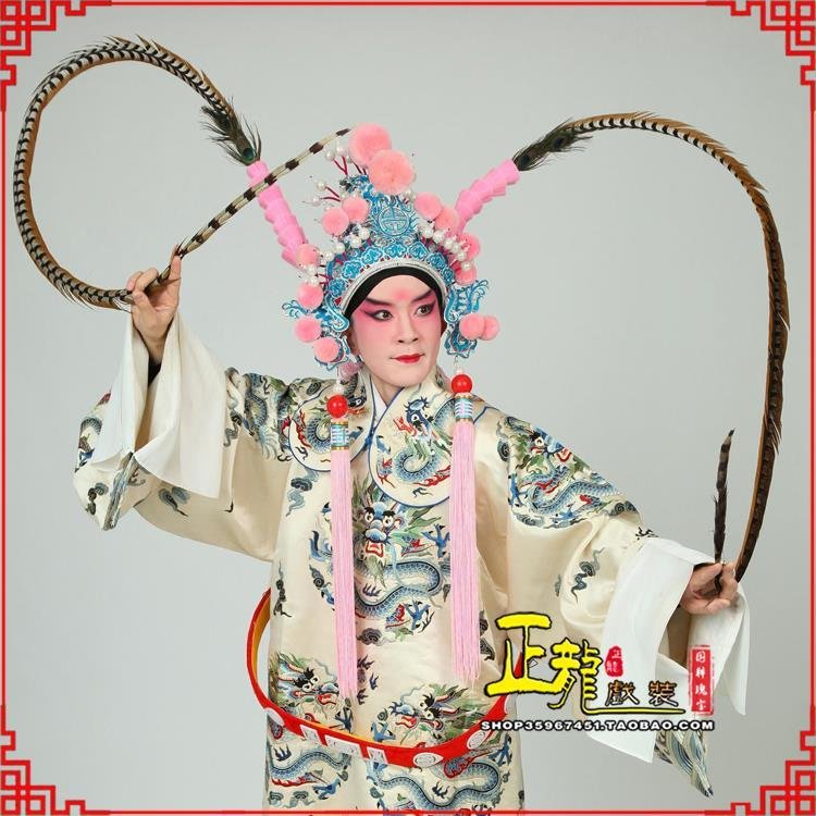 琼海京剧戏曲道具用品舞台演出精品羽毛雉鸡毛 翎子