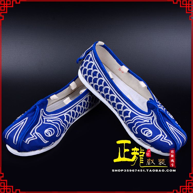 琼海戏鞋舞台演出鞋水路英雄三义斋布底鱼鳞洒