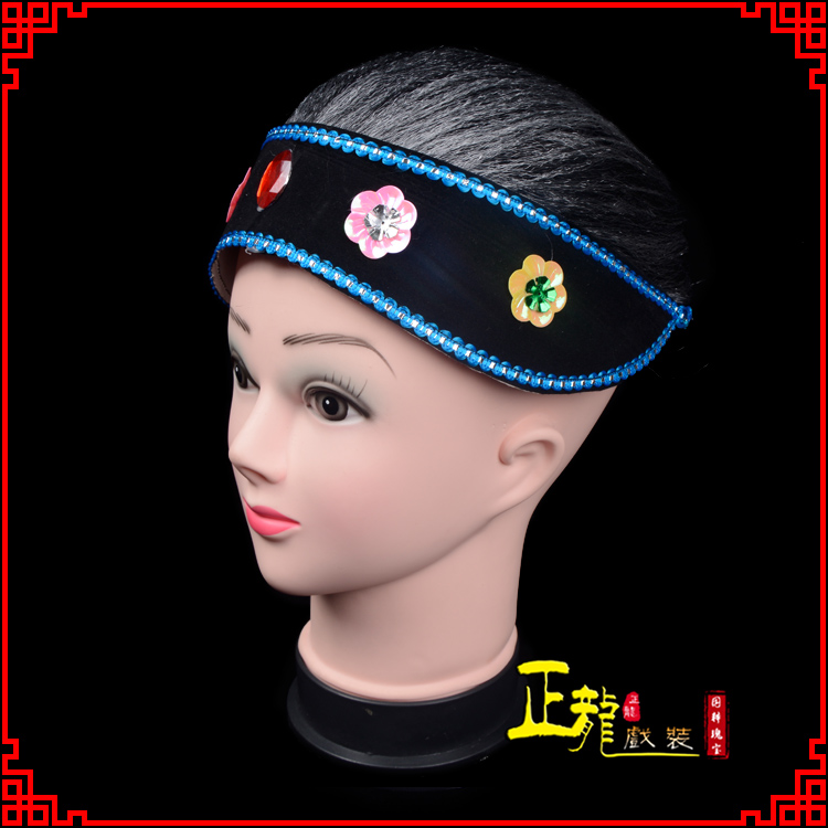 琼海老旦媒婆穷老太婆假发套 老旦头套