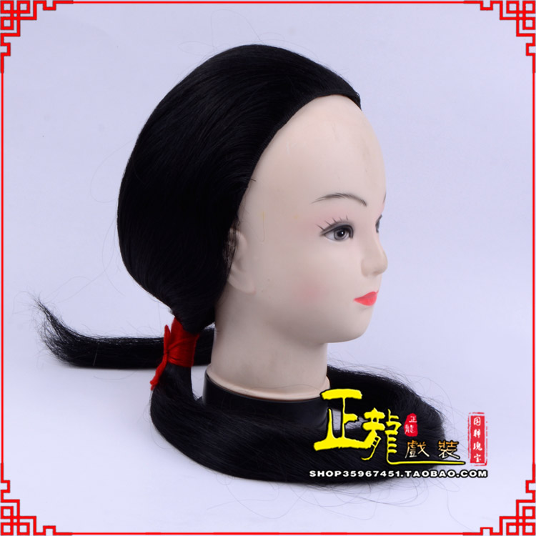 琼海古装影视演出头套花旦假发 真发古装发