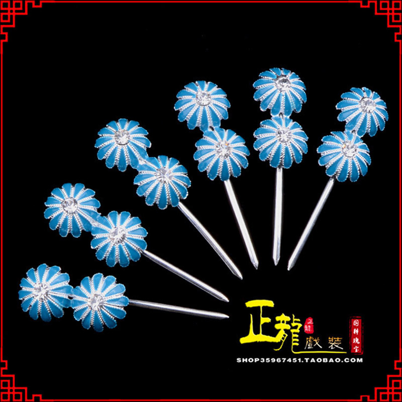 琼海头面泡子旦角化妆头饰 仿点绸泡子