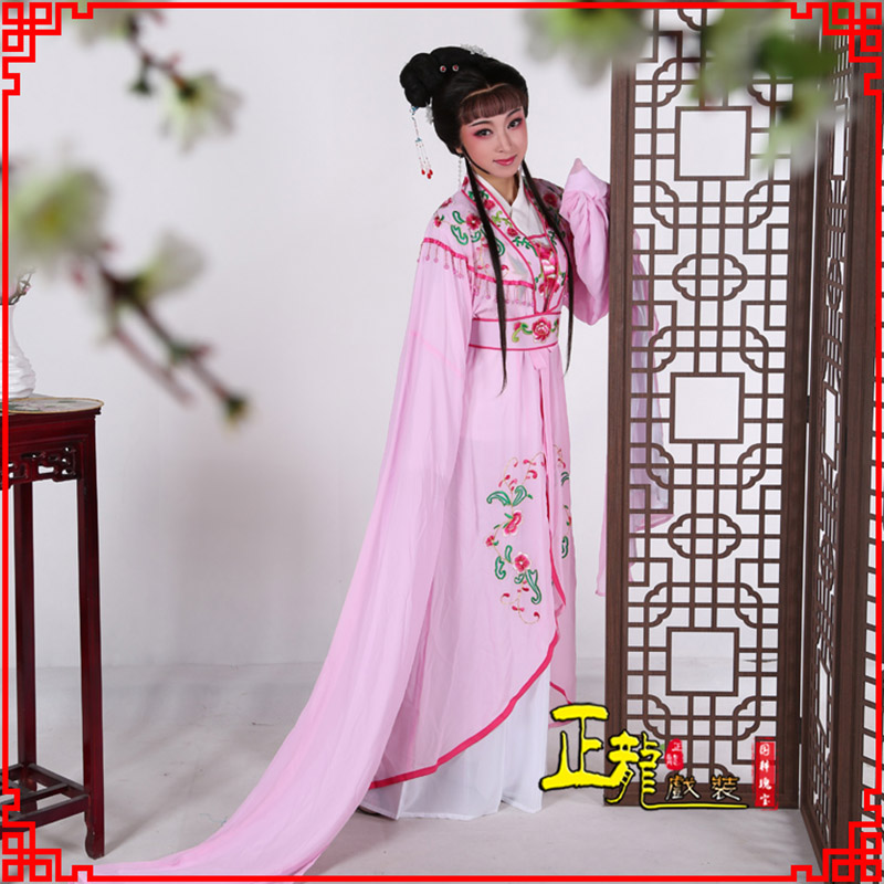琼海花旦黄梅戏服古装戏服水袖戏剧假云肩长披