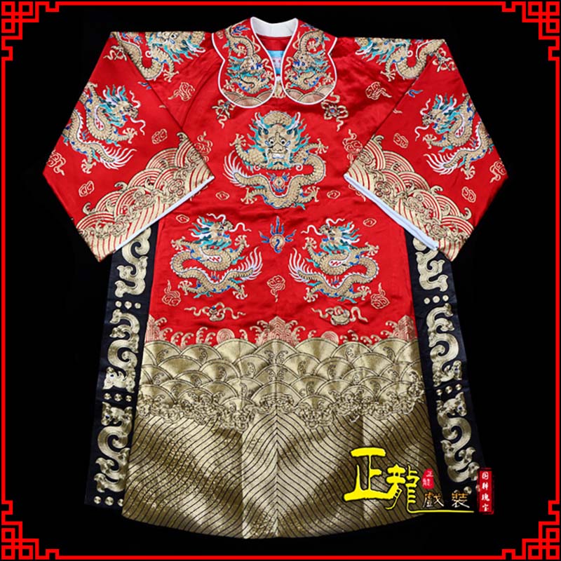 琼海皇帝蟒袍全金八宝团龙蟒