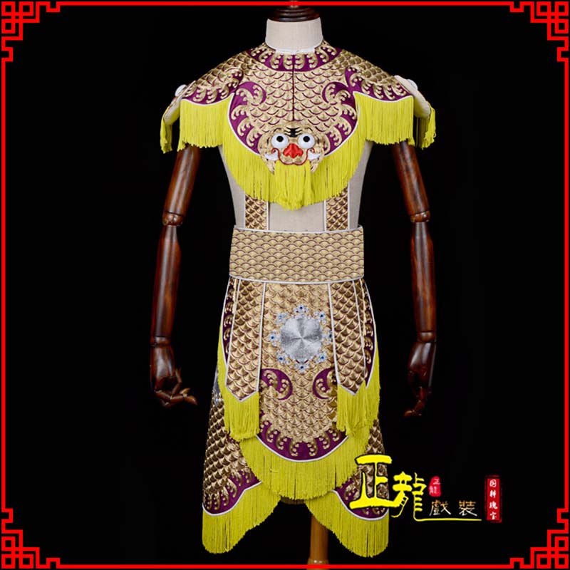 琼海武将士兵云肩鱼鳞侉子